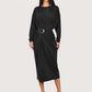 Boat Neck Buckle Dress