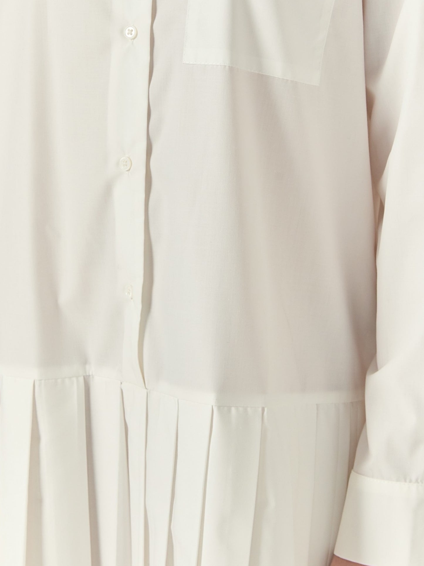 Drop Hem Pleated Dress