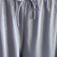 Audrey Satin Pant | Icy Blue