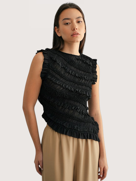 Asymmetric Ruffle Top