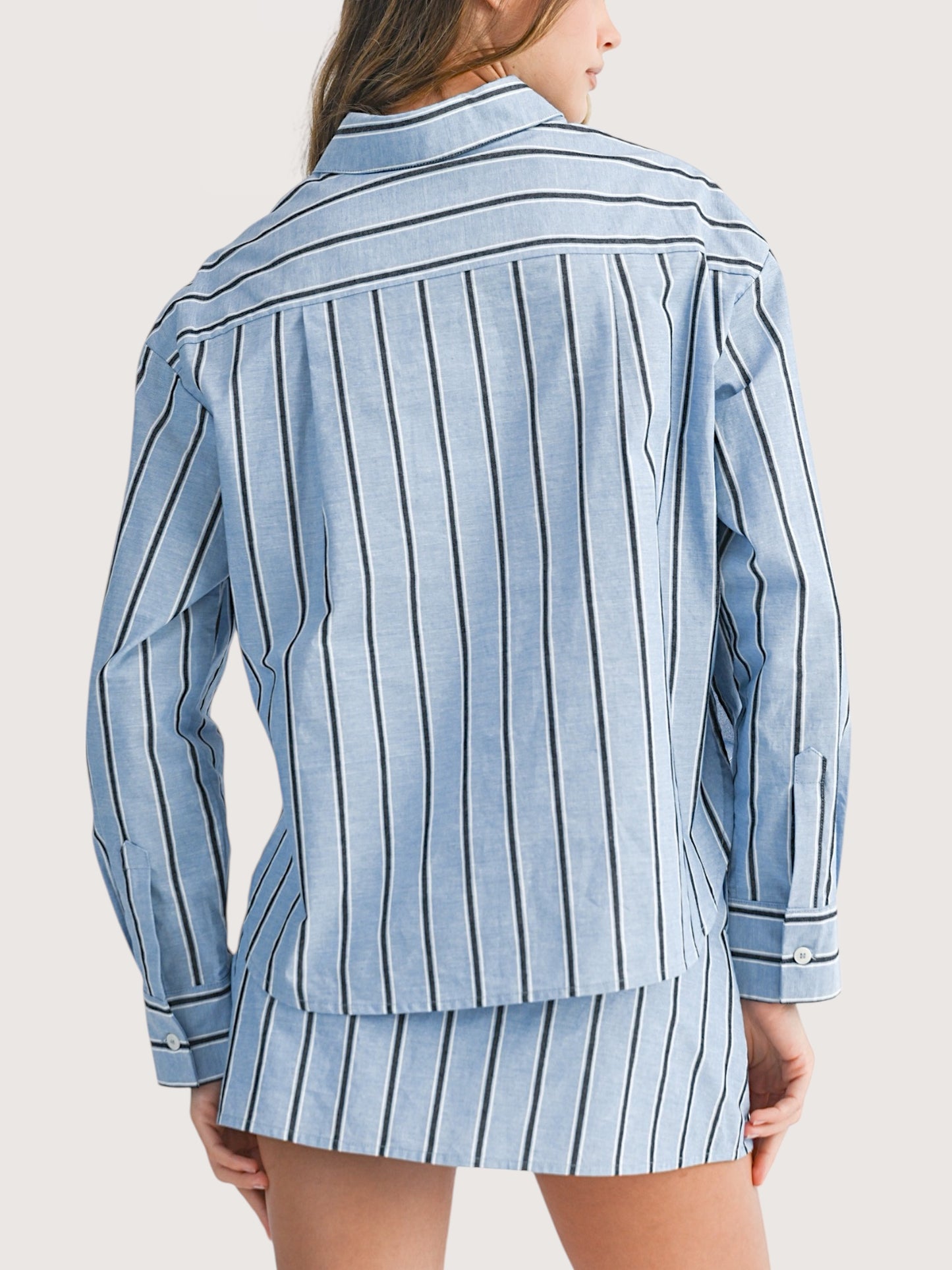 Rae Striped Button Up