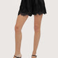 Lace Trim Satin Short