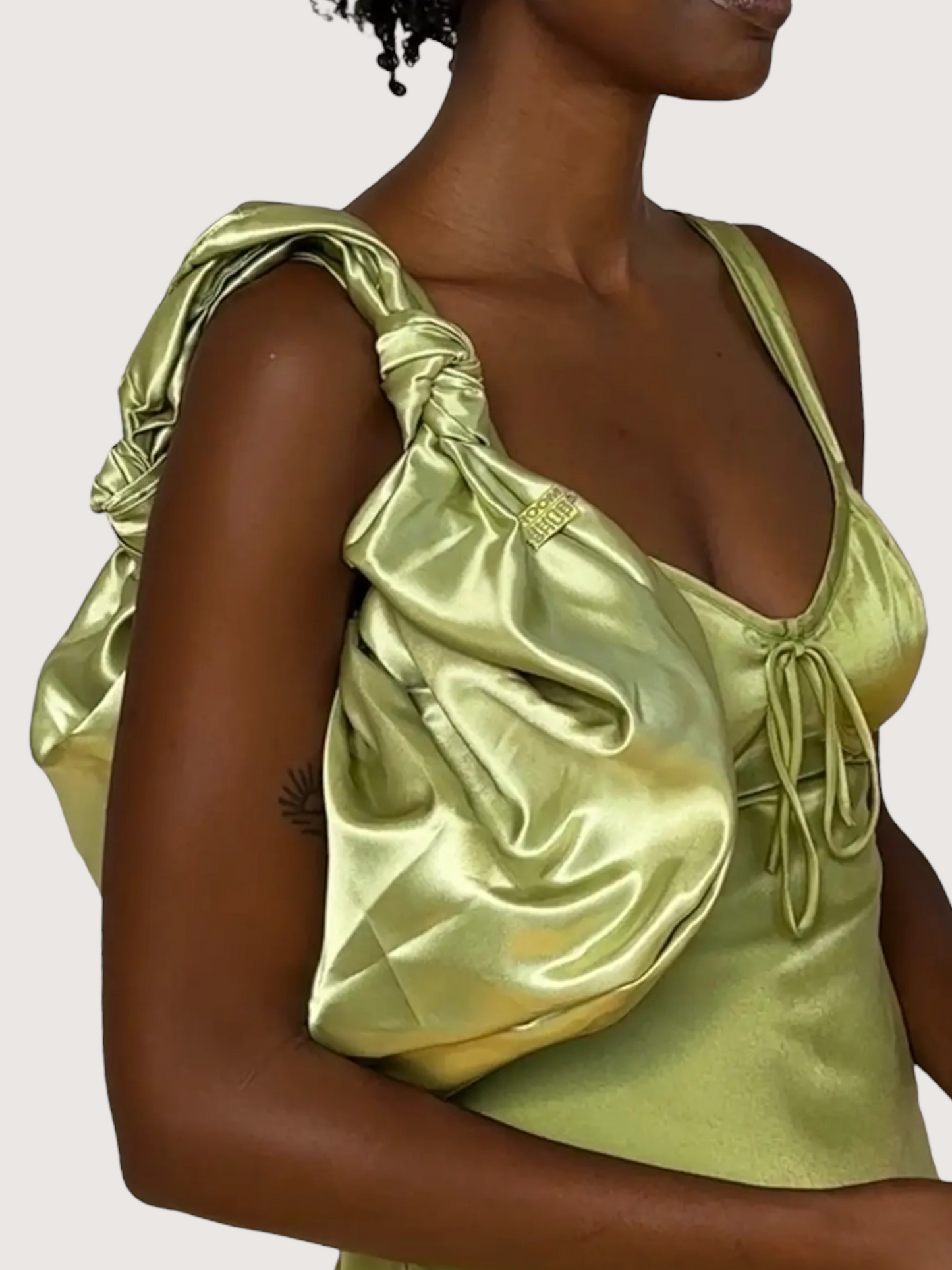 Knot Croissant Bag | Lime