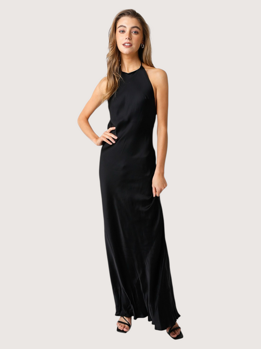Plunging Back Maxi Dress