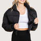 Corset Zipper Puffer Jacket