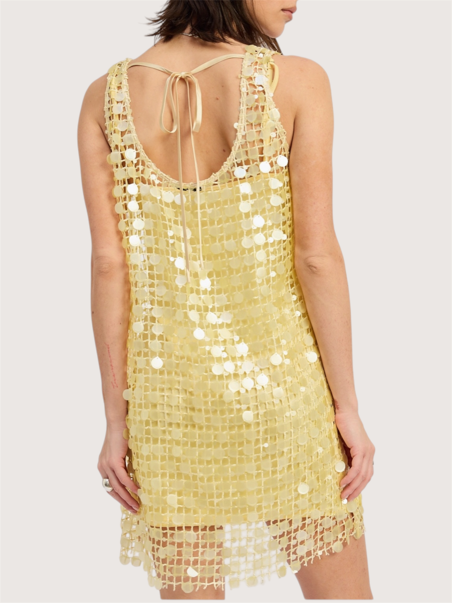Mini Mesh Sequin Dress
