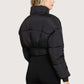 Corset Zipper Puffer Jacket