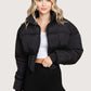 Corset Zipper Puffer Jacket