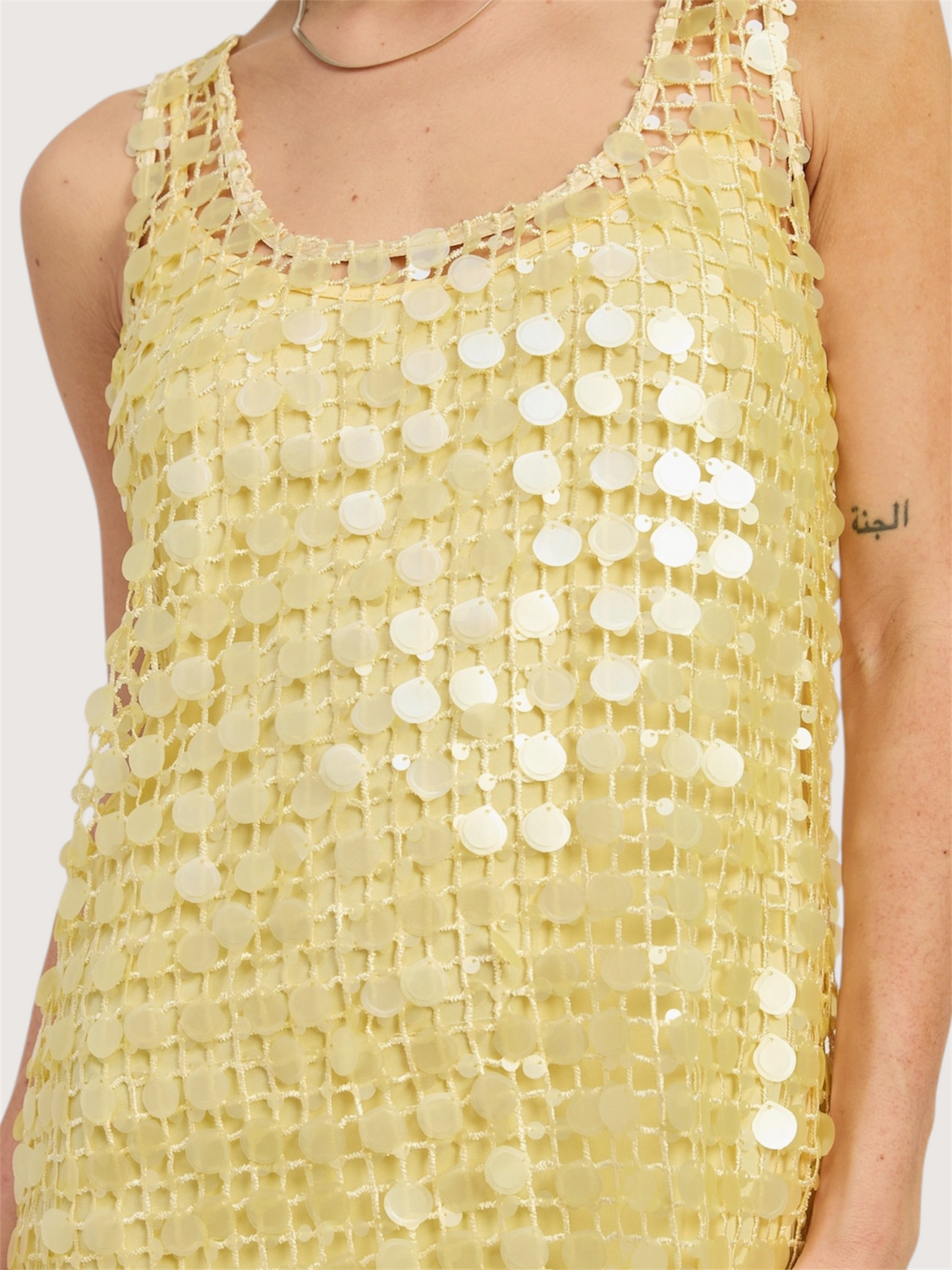 Mini Mesh Sequin Dress