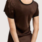 Crushed Satin Slip Dress