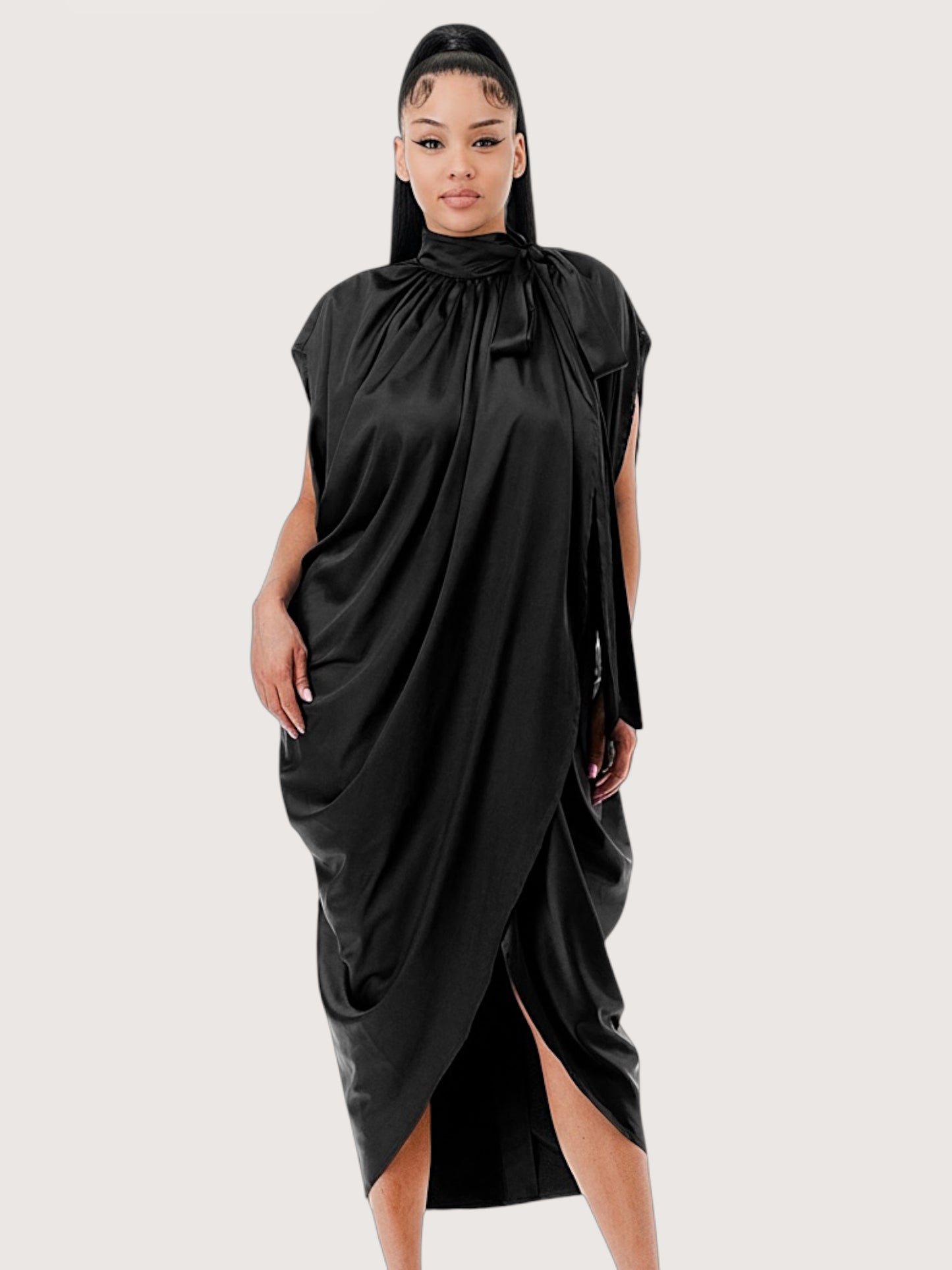 Tracey Draped Midi Dress