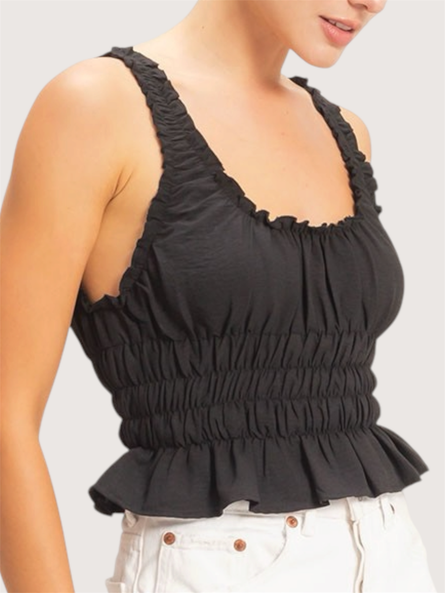 Ruffle Trim Tank
