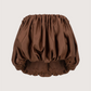 Pleated Satin Bubble Top
