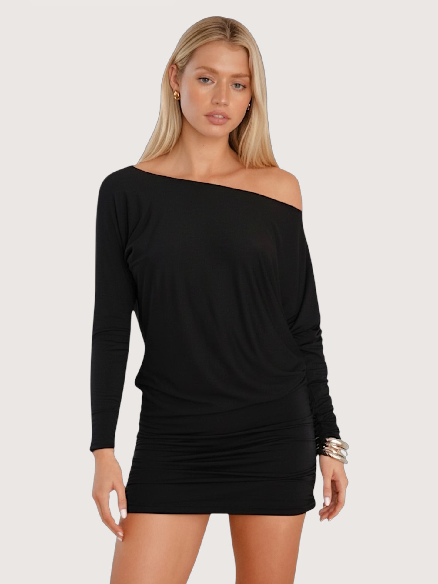 Banded Hem Jersey Dress