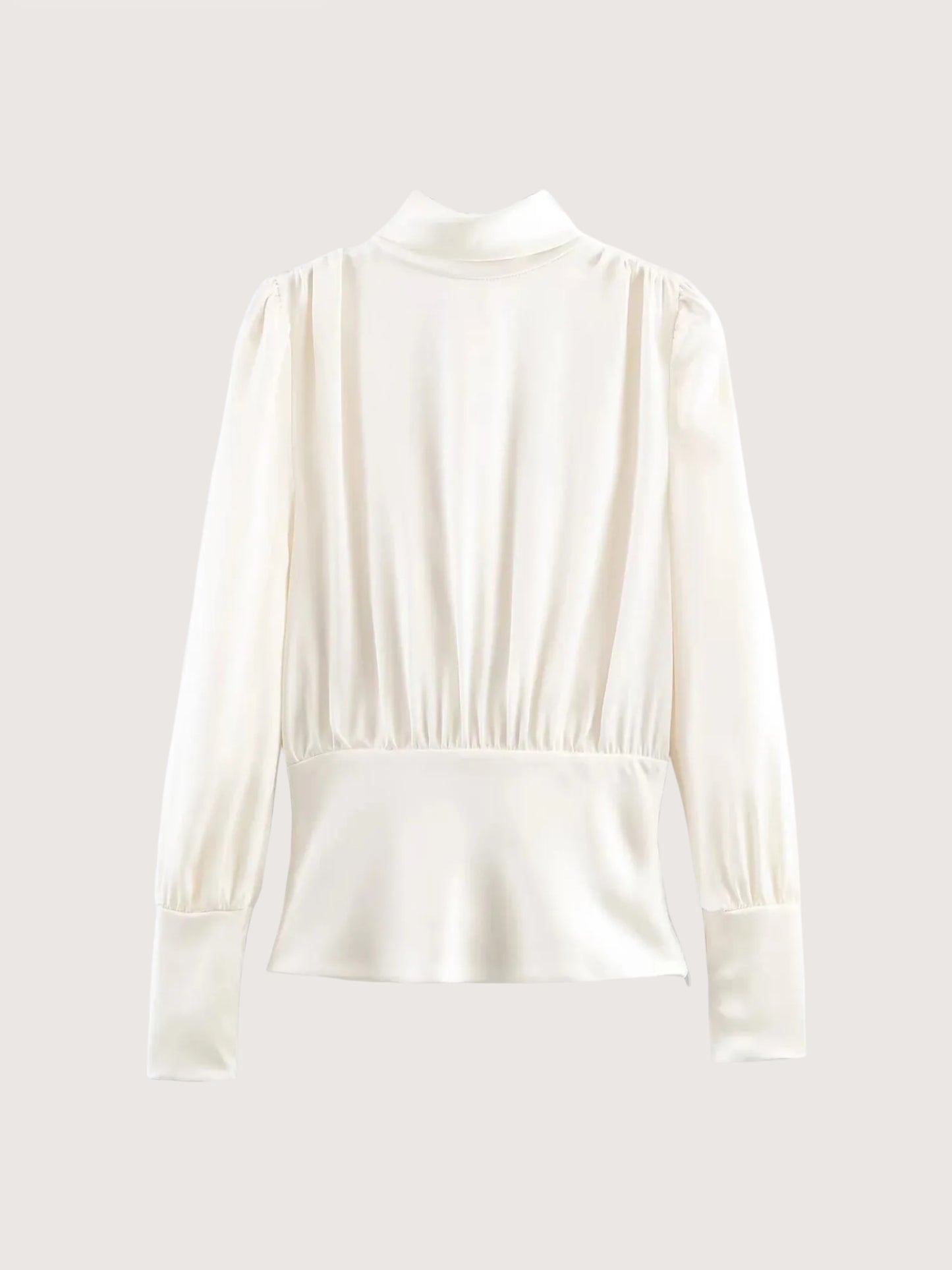 High Neck Blouse | Off White