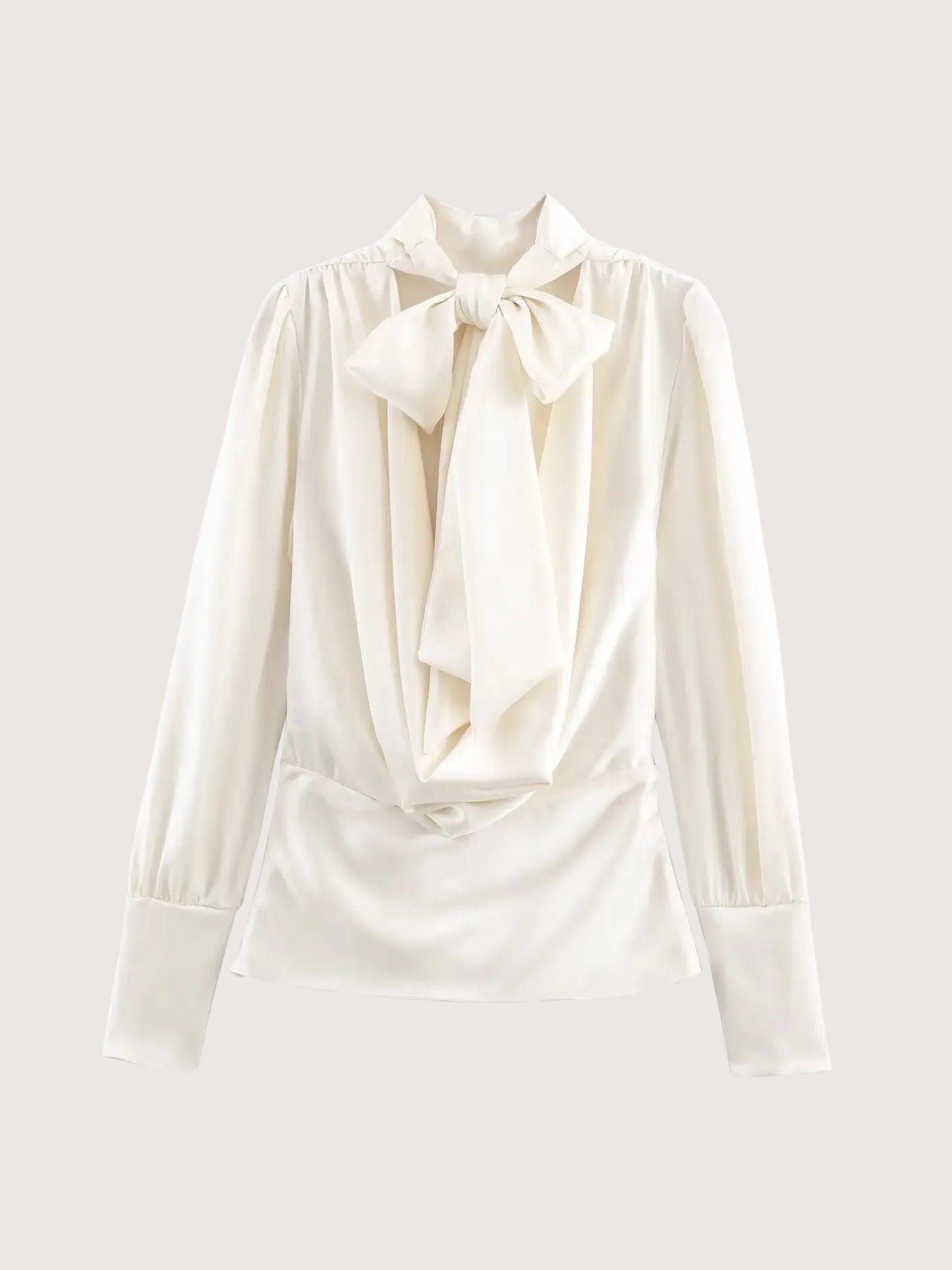 High Neck Blouse | Off White