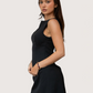 Boat Neck Mini Dress