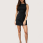 Boat Neck Mini Dress