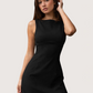 Boat Neck Mini Dress