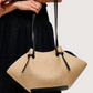 Knotted Strap Straw Bag