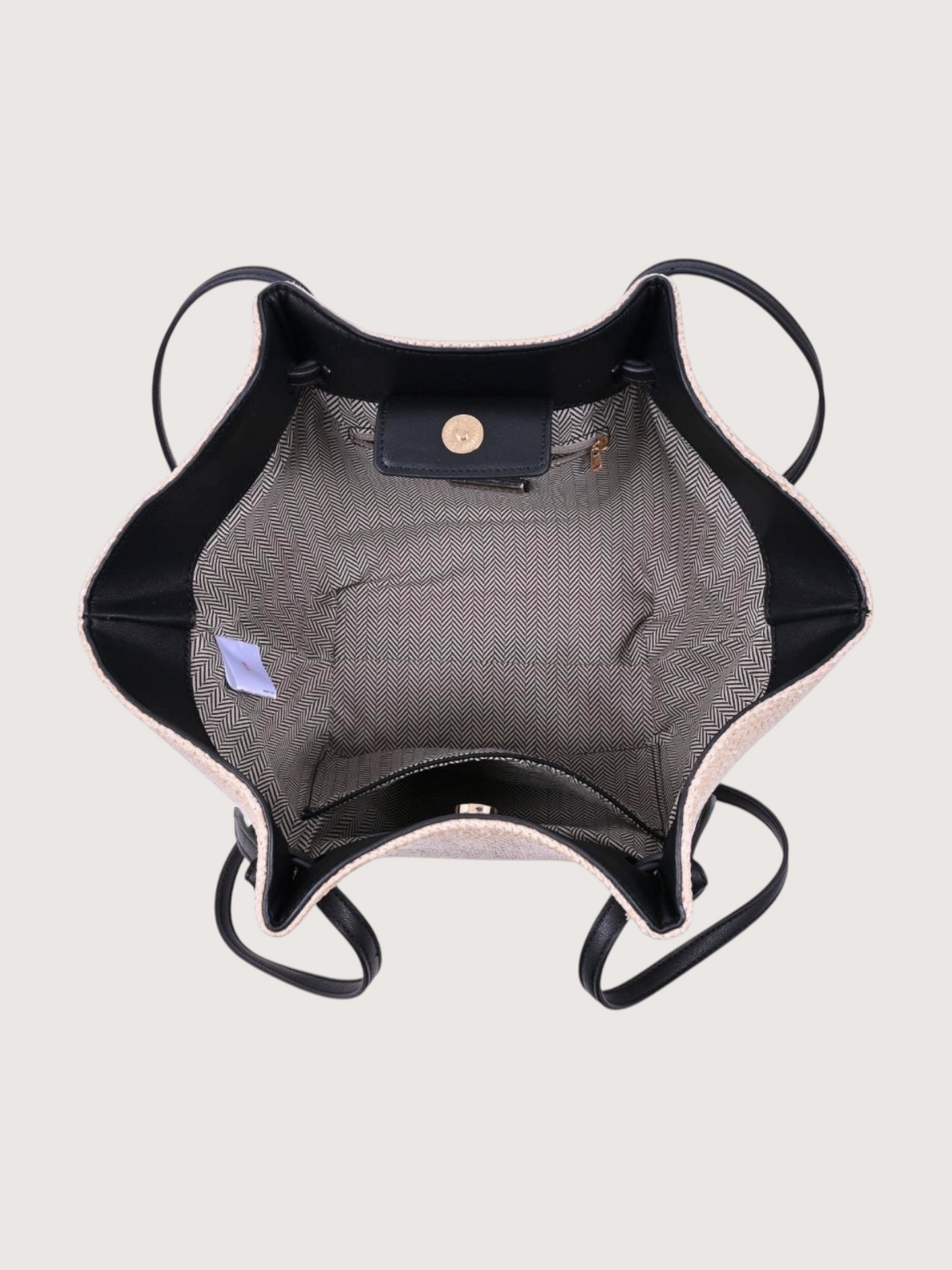 Knotted Strap Straw Bag