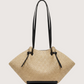 Knotted Strap Straw Bag