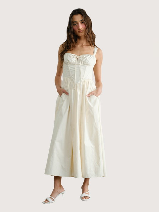 Poplin Bodice Dress