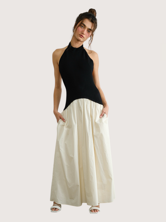 Halter Neck Maxi Dress