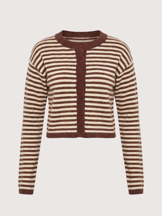 Carey Stripe Knit Cardigan