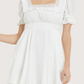 Ruffled Trim Mini Dress