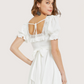 Ruffled Trim Mini Dress