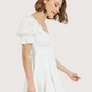 Ruffled Trim Mini Dress