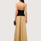 Drop Hem Halter Dress