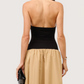 Drop Hem Halter Dress
