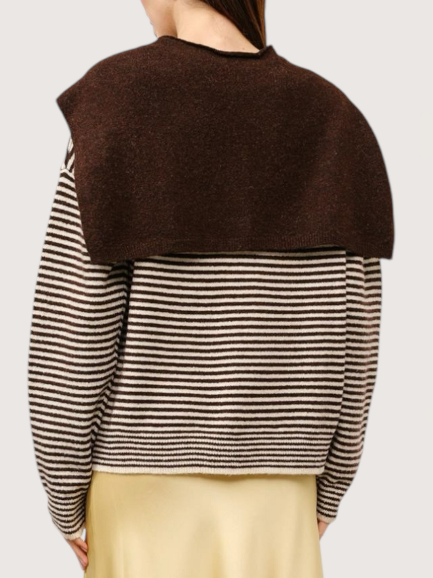 Detachable Shawl Sweater