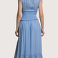 Margot Smocked Midi Dress | Blue