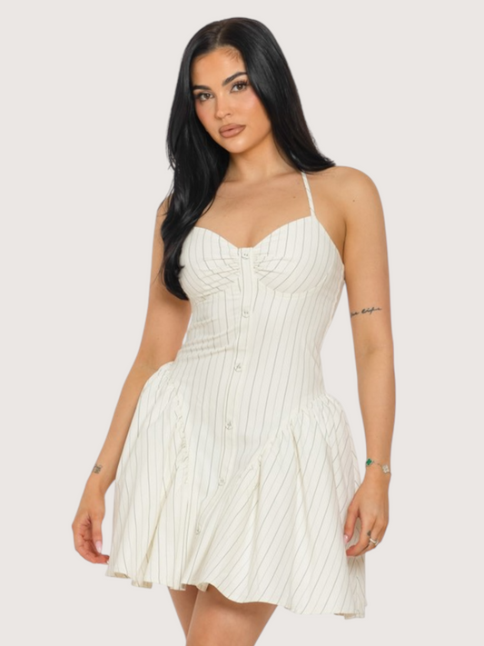 Striped Halter Dress