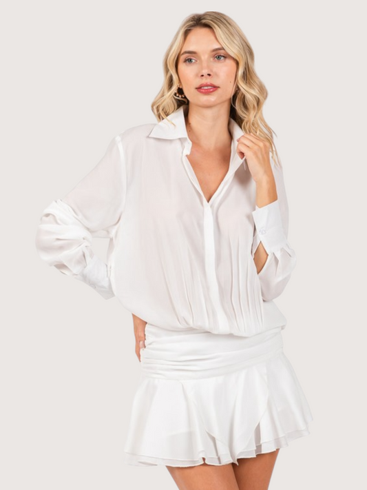 Chiffon Drop Waist Dress