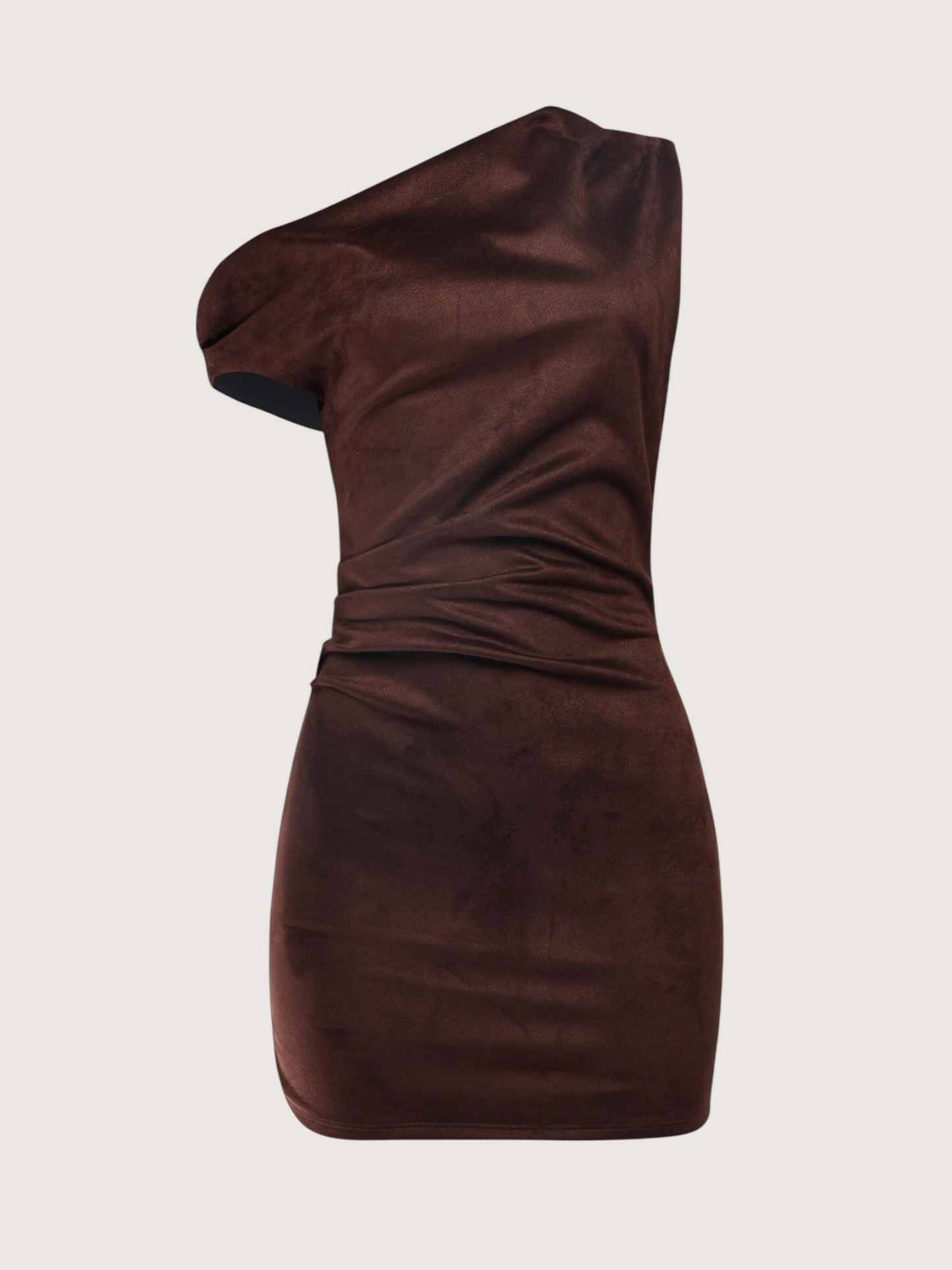 Twisted Shoulder Mini Dress