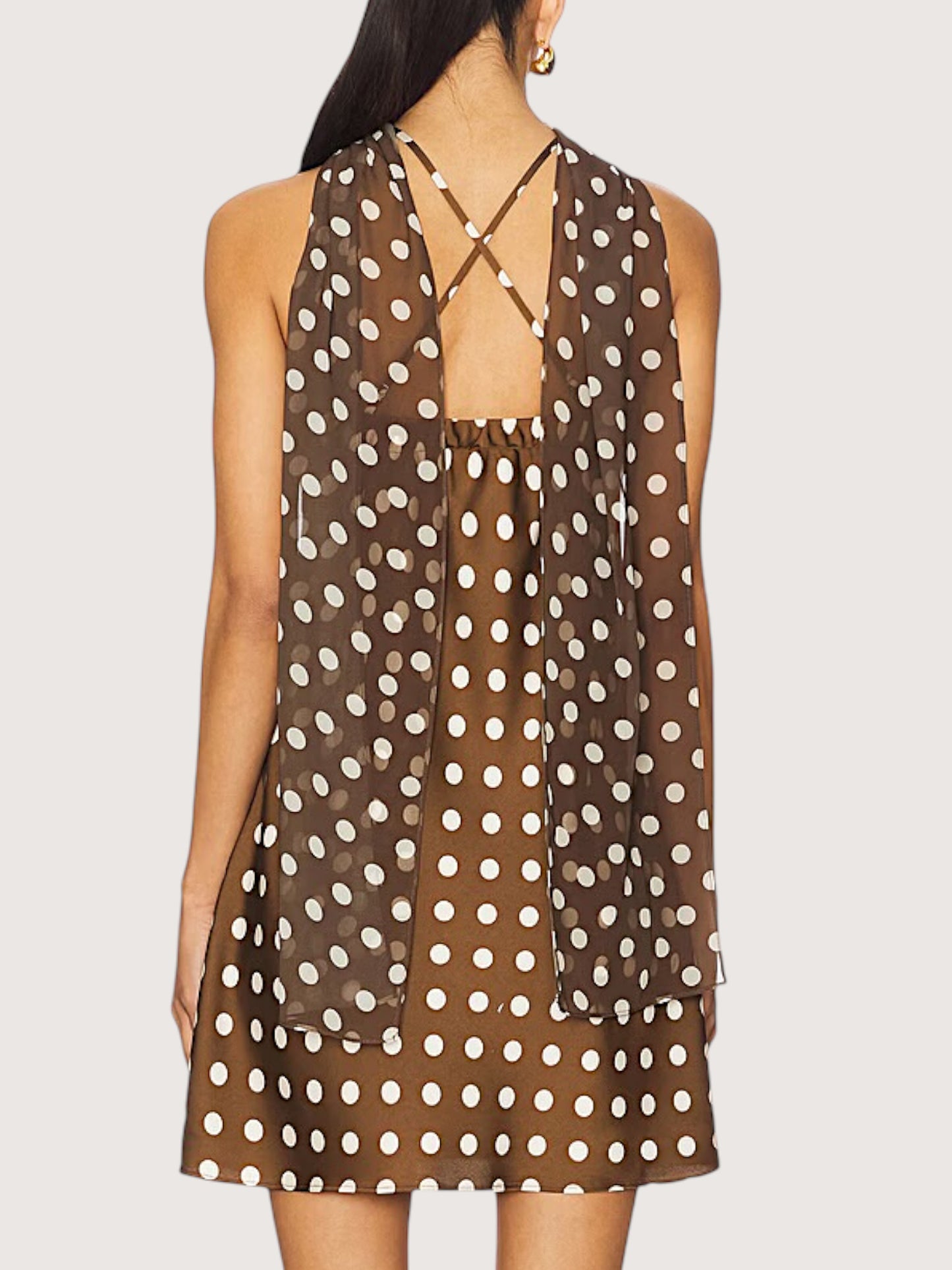 Satin Polka Dot Dress