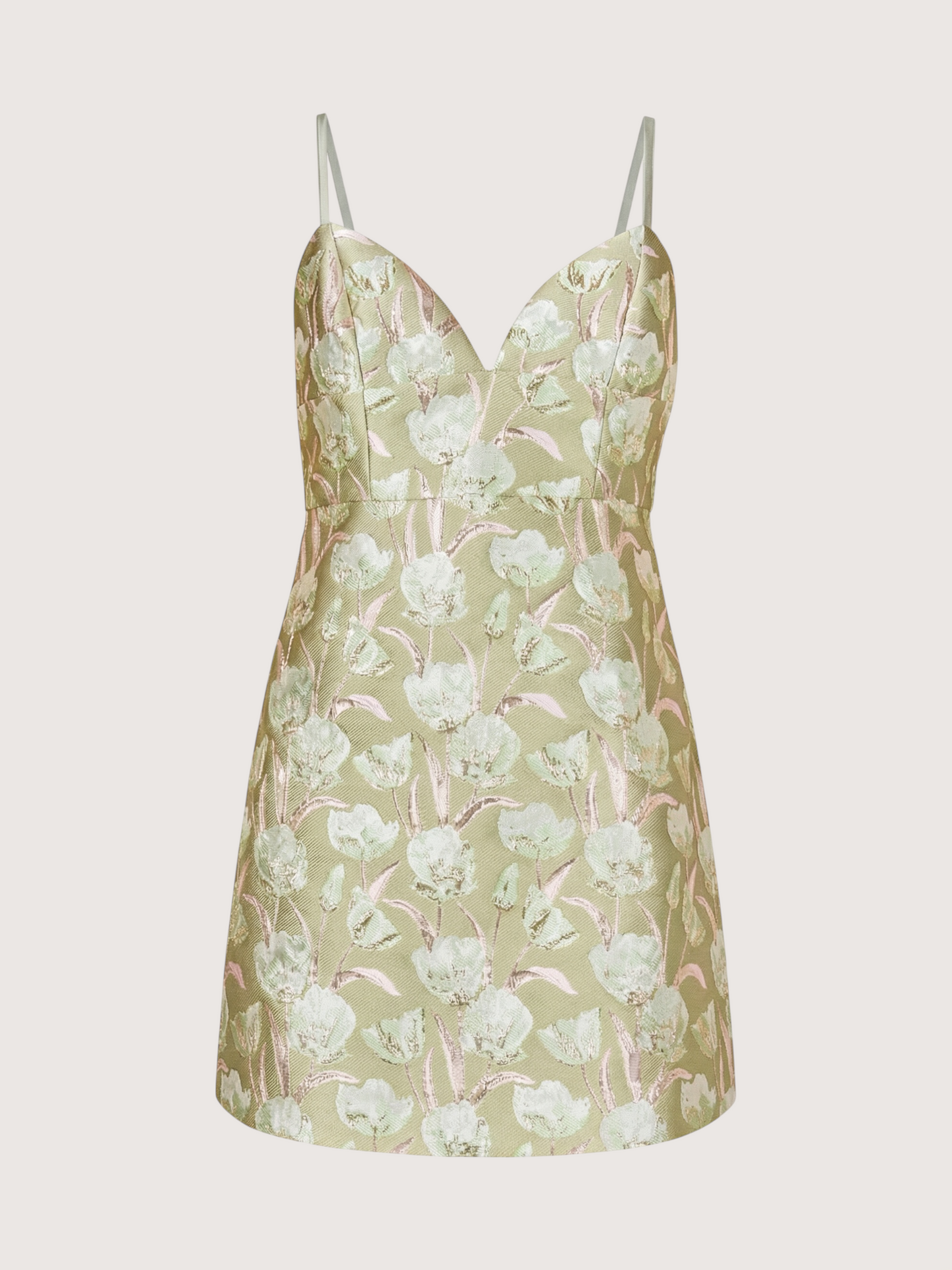 Floral Jacquard Print Dress