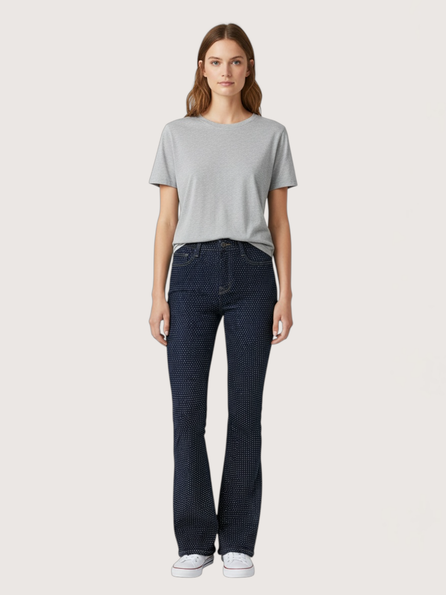 Jewel Embellished Bootcut Denim