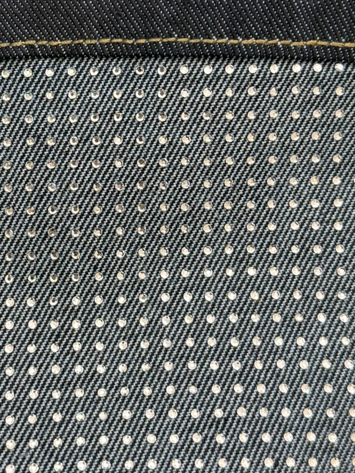 Relaxed Jewel Cuffed Denim