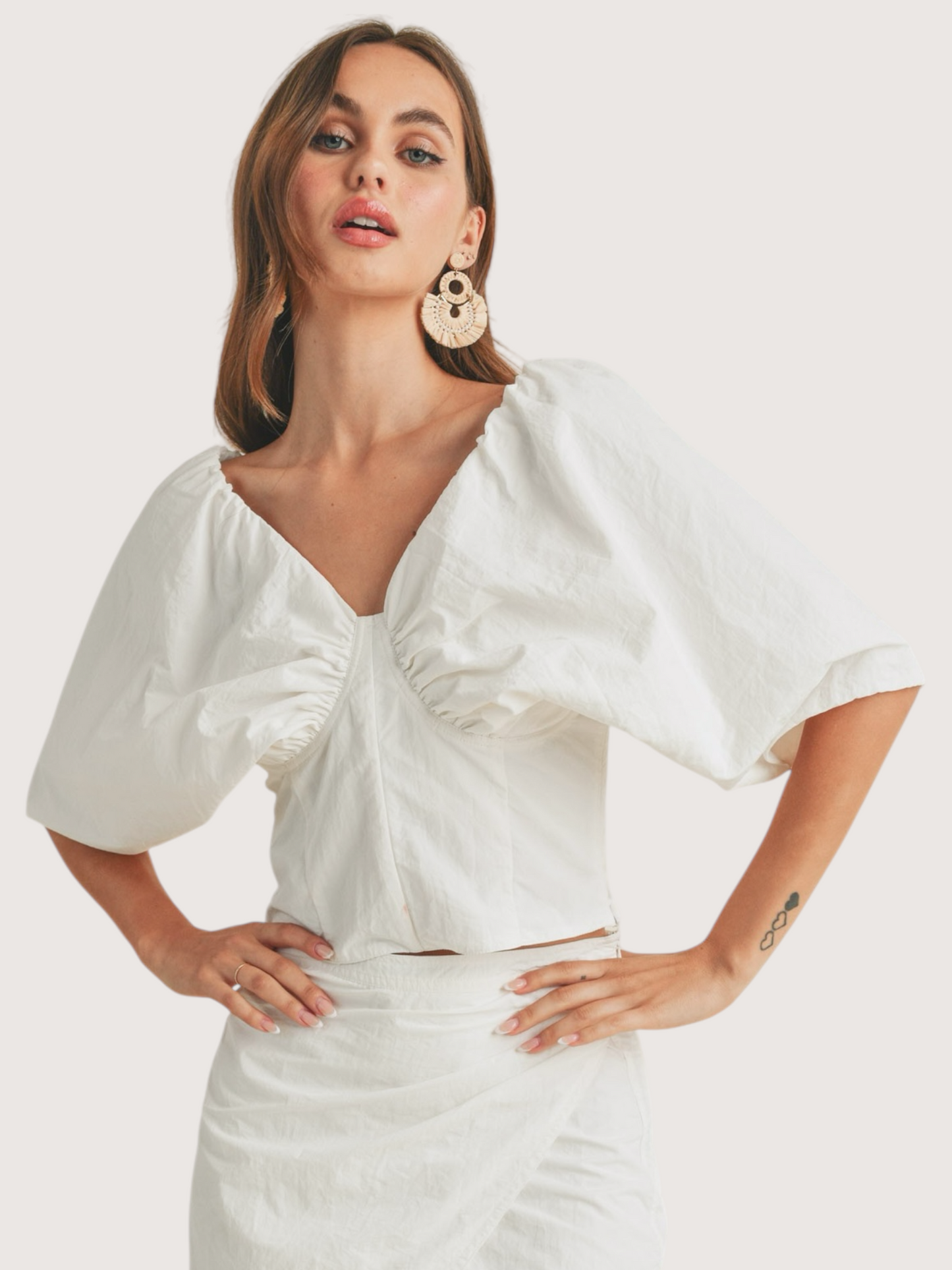 OTS Balloon Sleeve Top