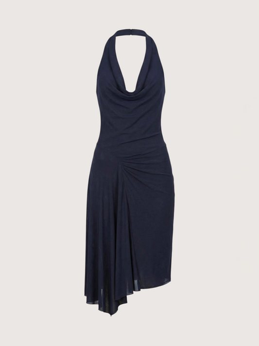 Cowl Neck Midi Dress