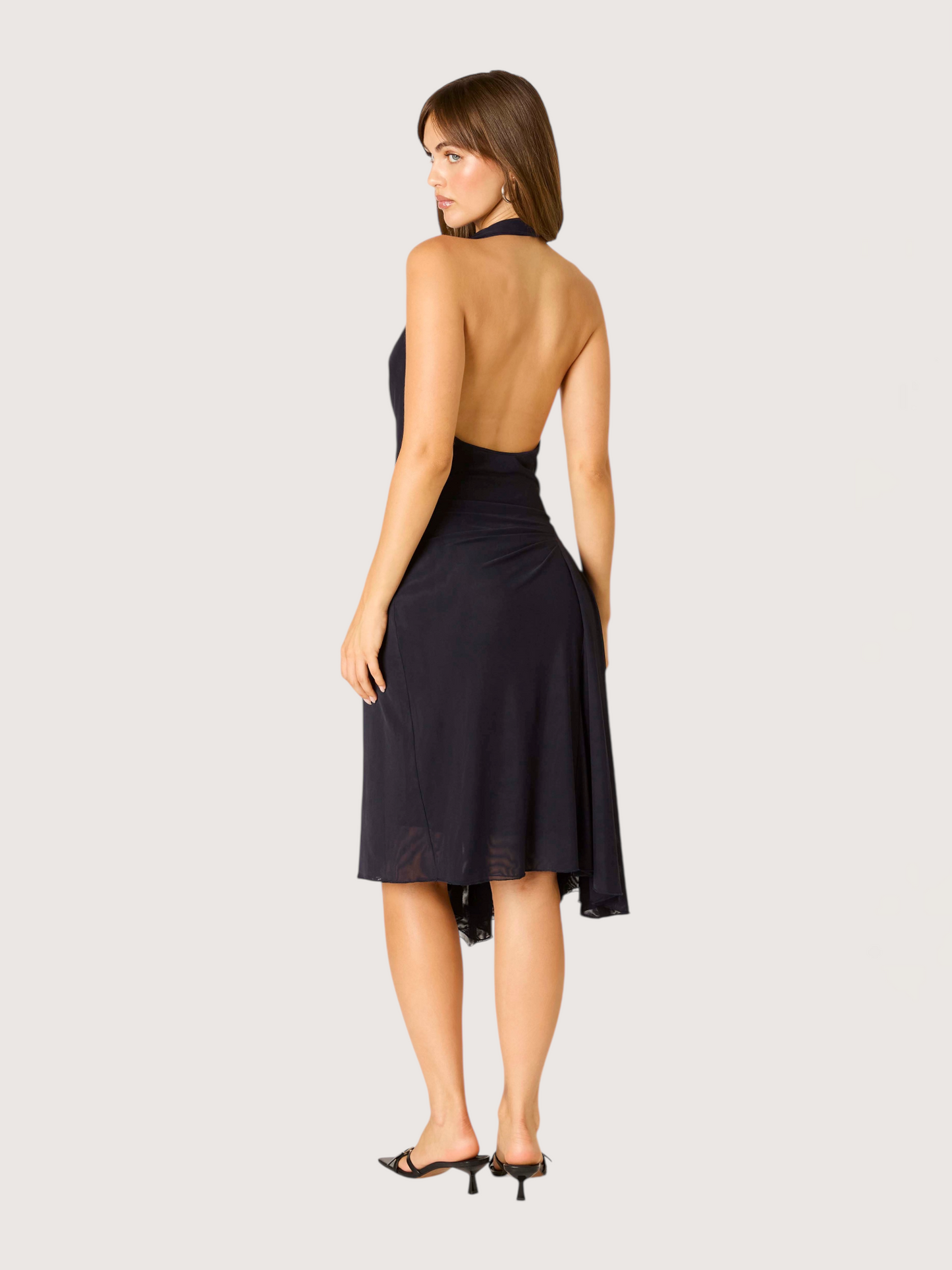 Cowl Neck Midi Dress