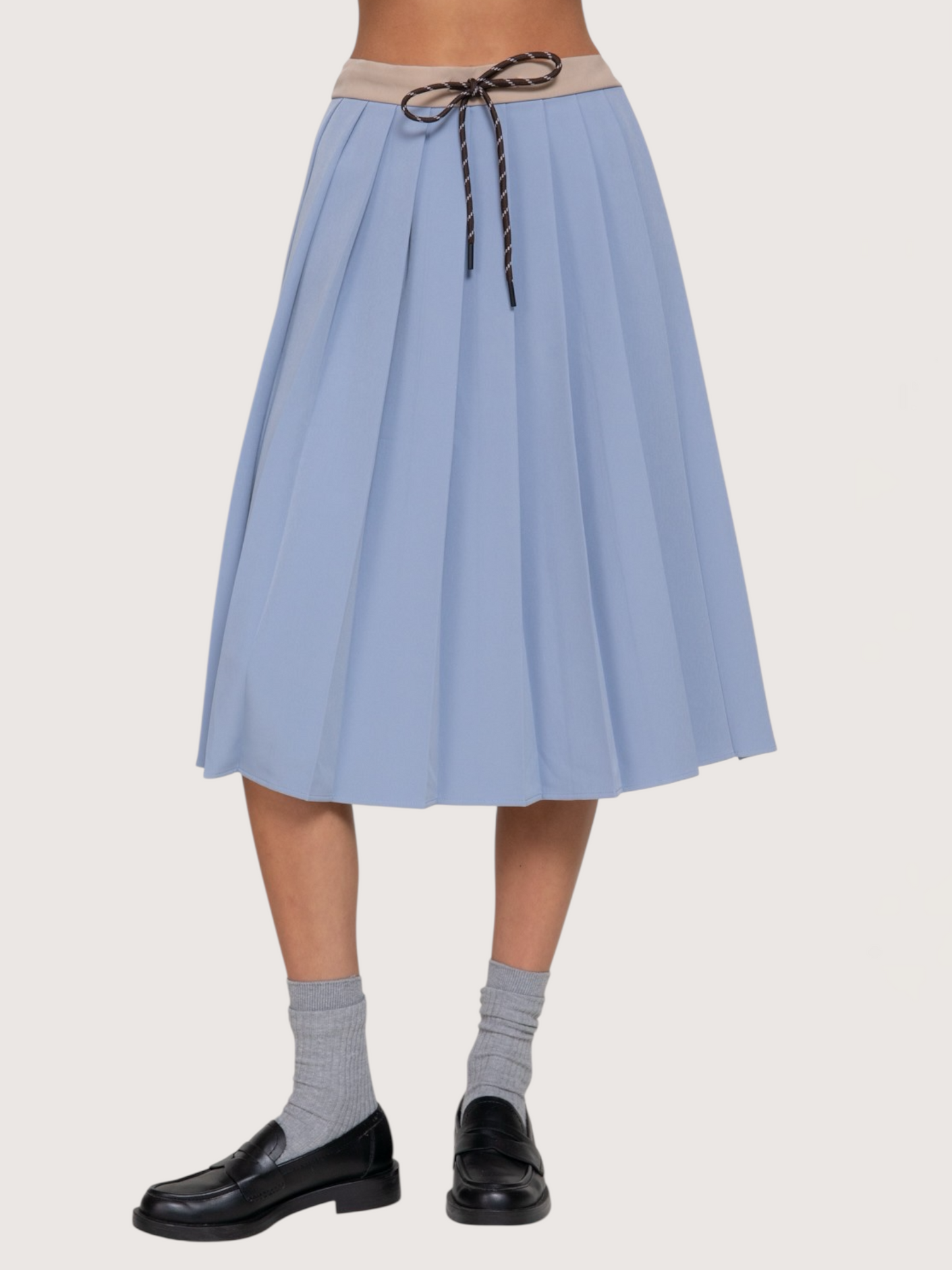 Pleated Midi Skirt