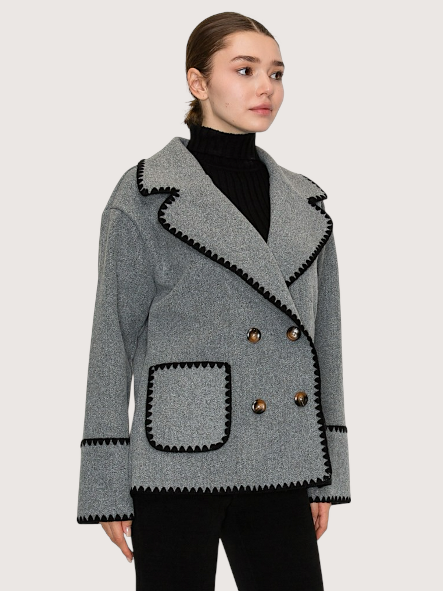 Double Breasted Stitch Jacket |