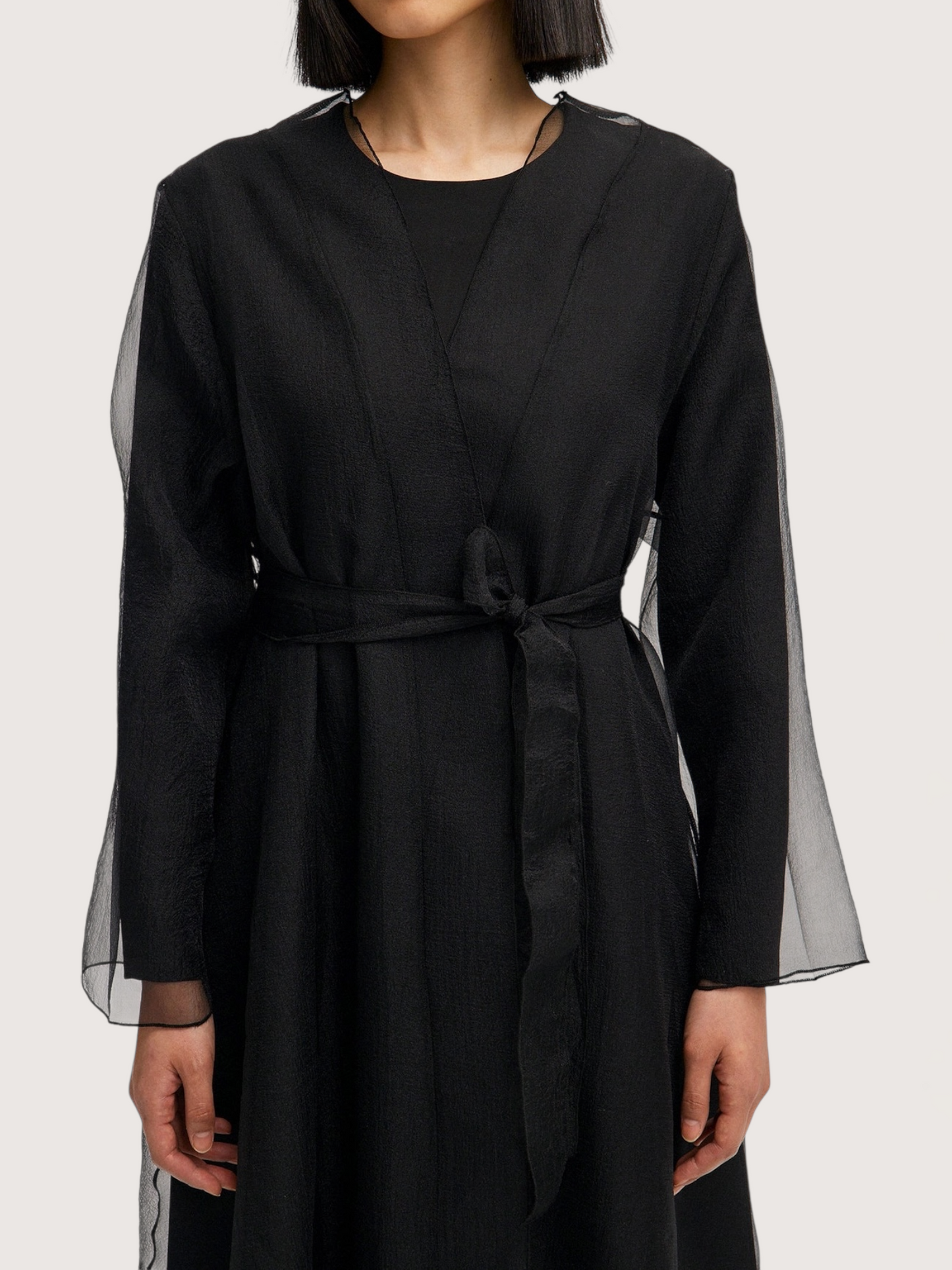 Sheer Organza Trench