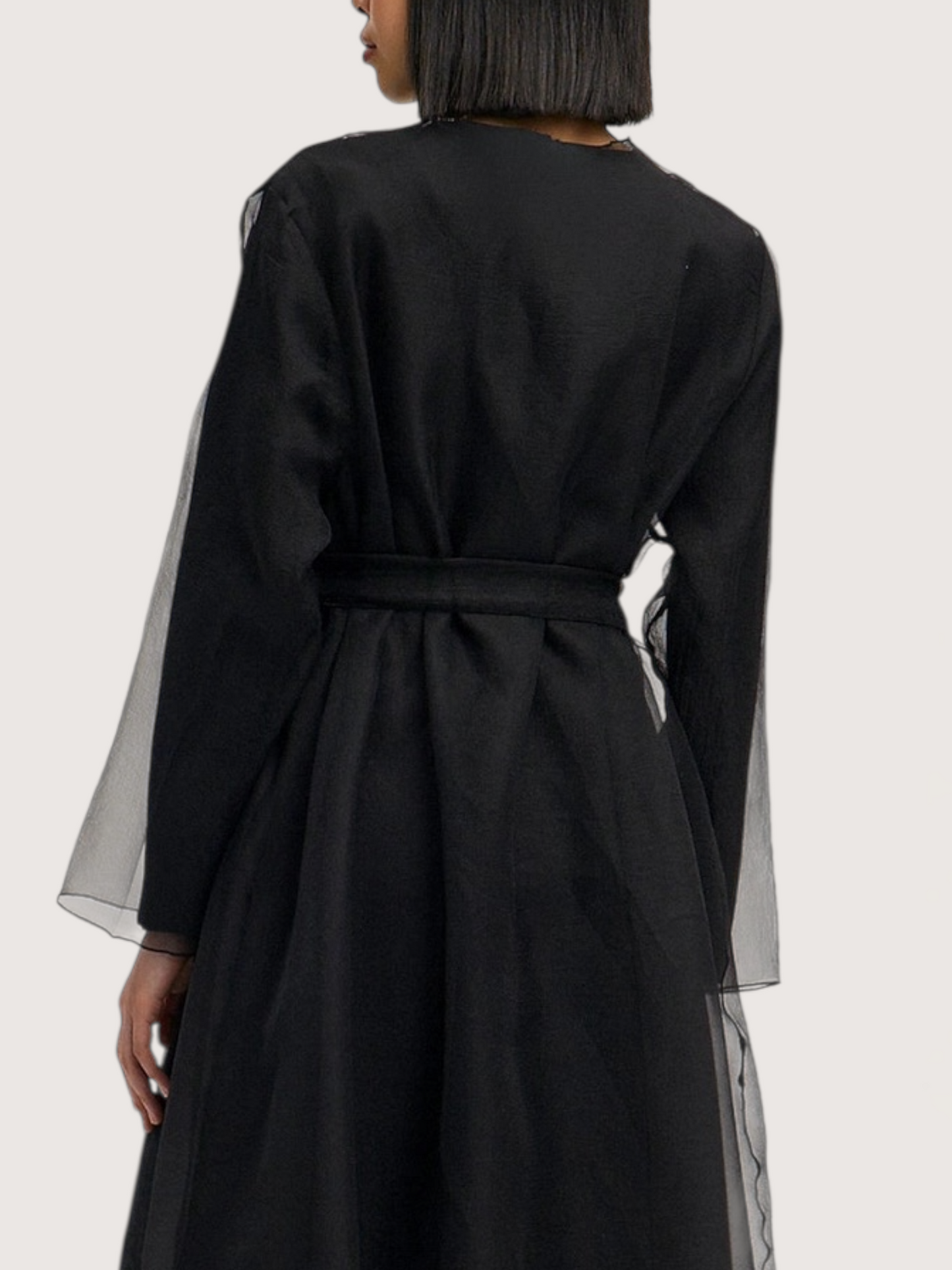 Sheer Organza Trench